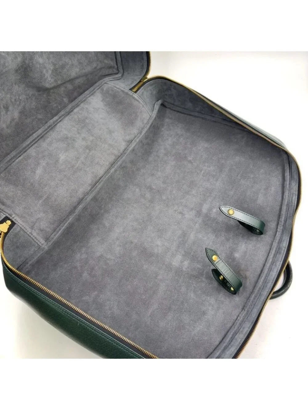 ★SOLD★ Louis Vuitton Elanga Un Posh Taiga Epi Sea Leather Green Boston Bag Gold - Picture 13 of 15